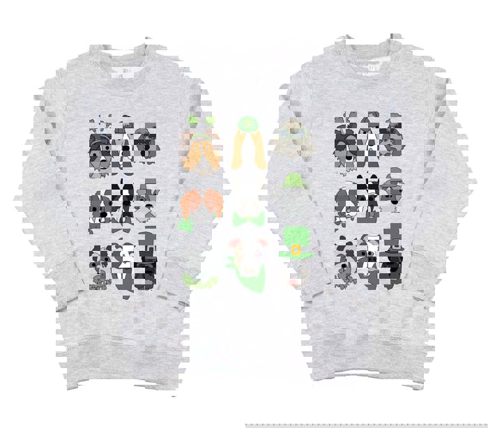 Lucky Pups | Girls St Patricks Day Sweatshirt