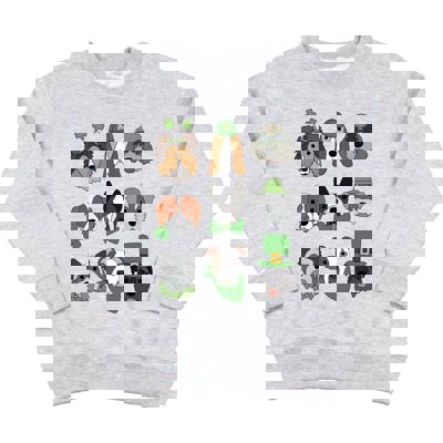 Lucky Pups | Girls St Patricks Day Sweatshirt