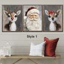  Oh Deer It's Christmas! Set Of 3 Prints