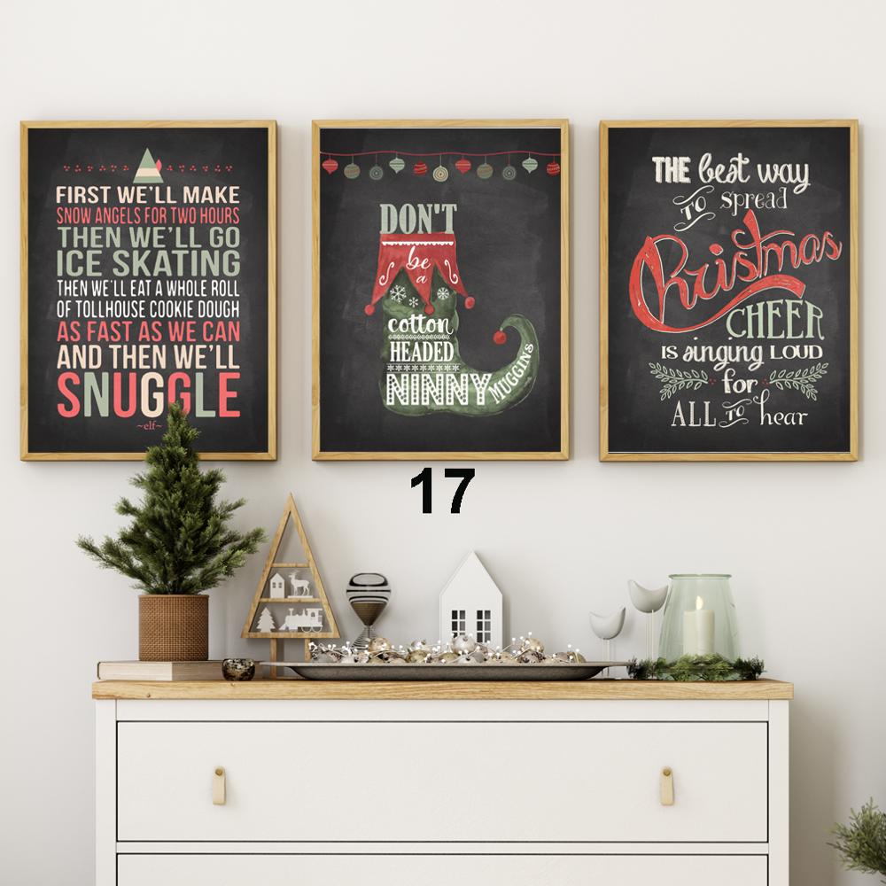 Set Of 3 Prints - Christmas Collection