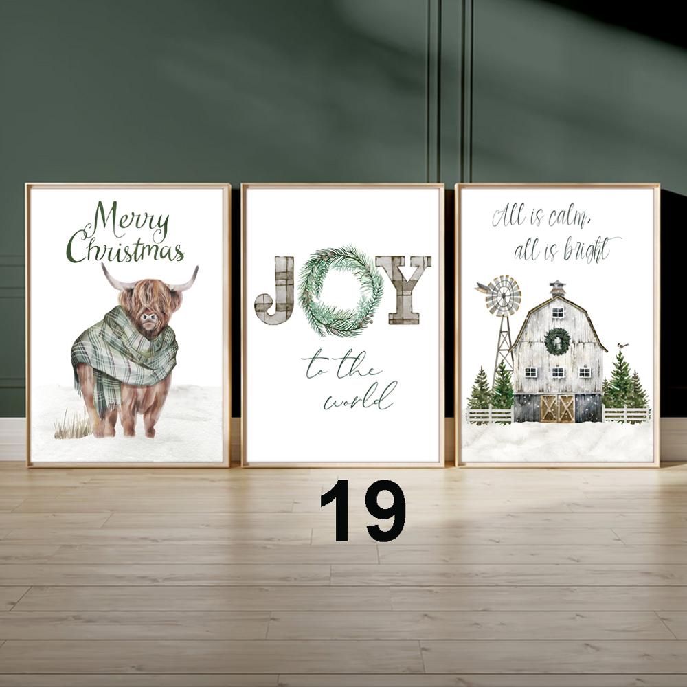 Set Of 3 Prints - Christmas Collection