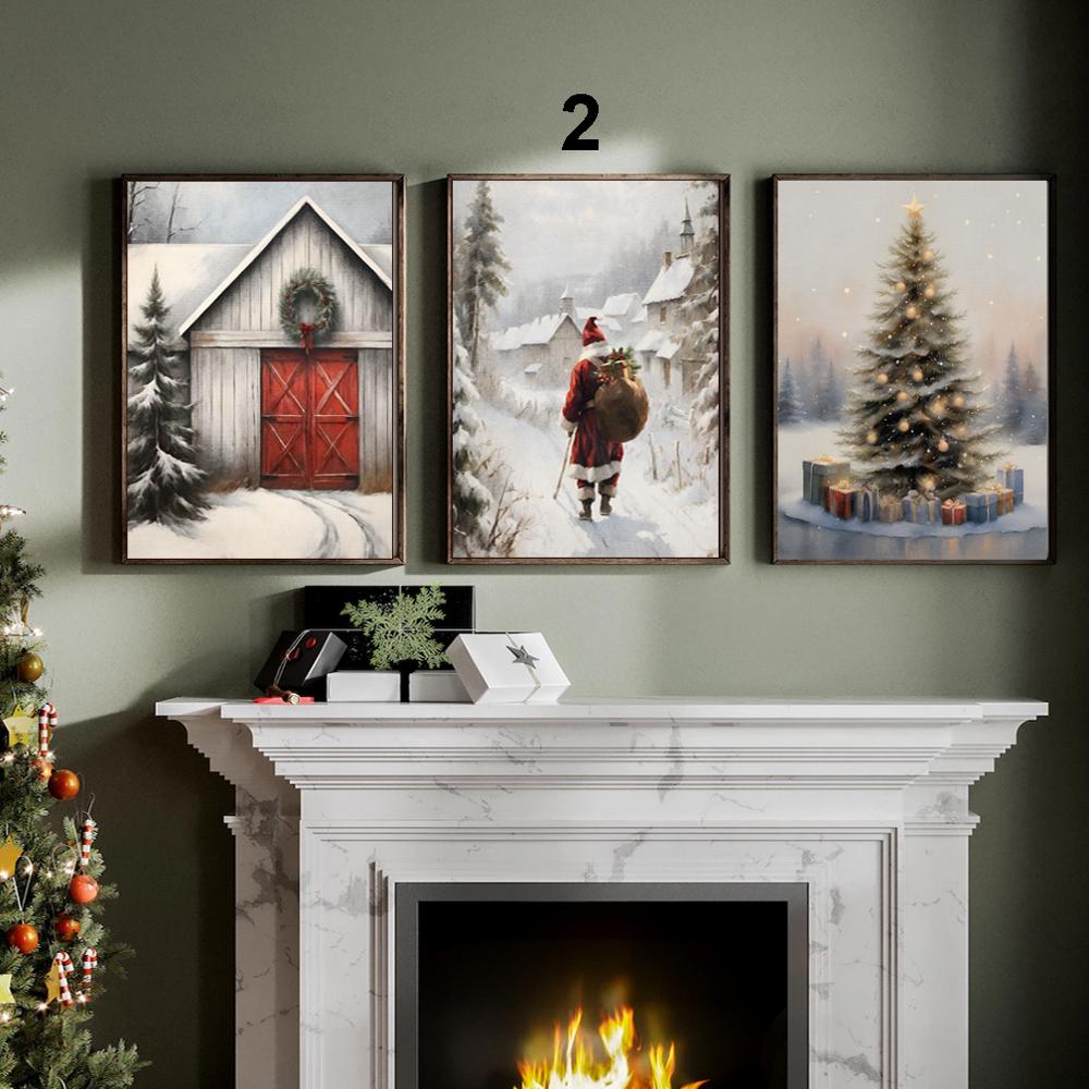 Set Of 3 Prints - Christmas Collection