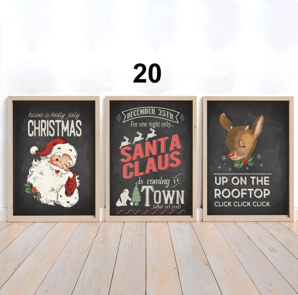 Set Of 3 Prints - Christmas Collection