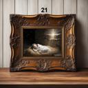 5x7 on 6x8 Paper 21. Away In A Manger First Christmas Nativity Prints