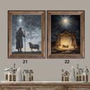 11x14 (ships rolled) 21. Shepherd & Star First Christmas Nativity Prints