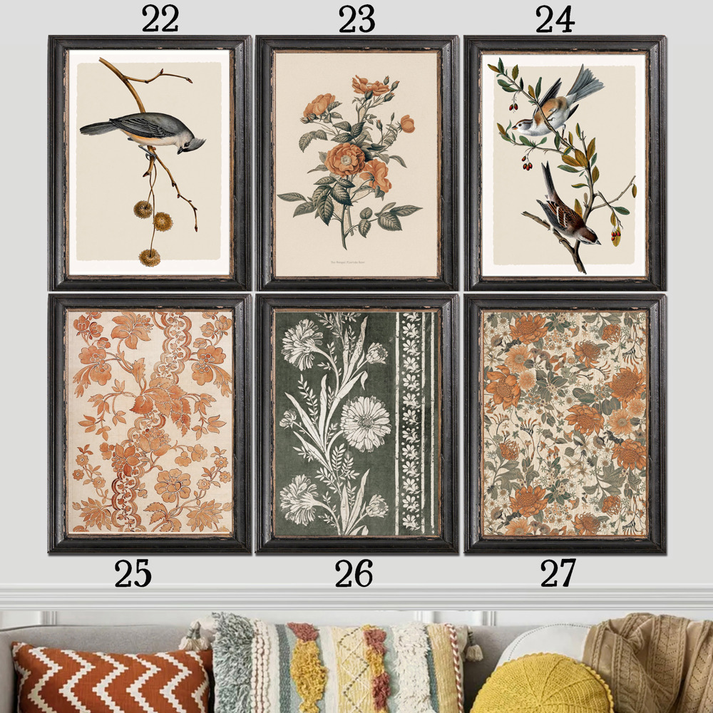 Vintage Textile Art Prints