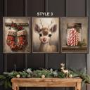  Oh Deer It's Christmas! Set Of 3 Prints