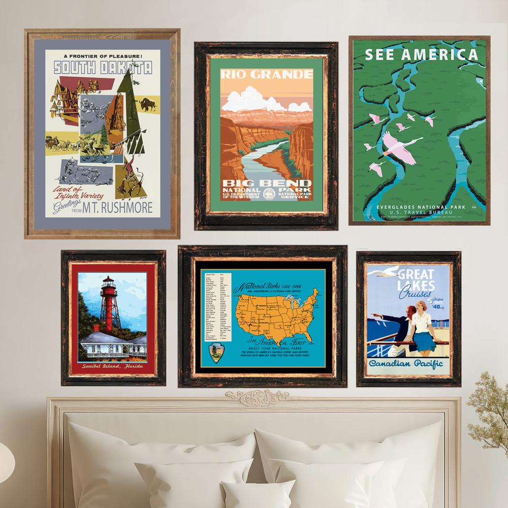 Nat'l Parks & Monuments-Vintage Travel Prints