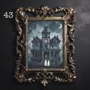 5x7 on 6x8 Paper 43. Double Haunted Get Ghosted Halloween Prints