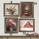 5x7 on 6x8 Paper 9. Basket Of Holly Yuletide Christmas Print Collection