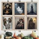 5x7 on 6x8 Paper 9. Wise Witch Whimsigoth Halloween Prints