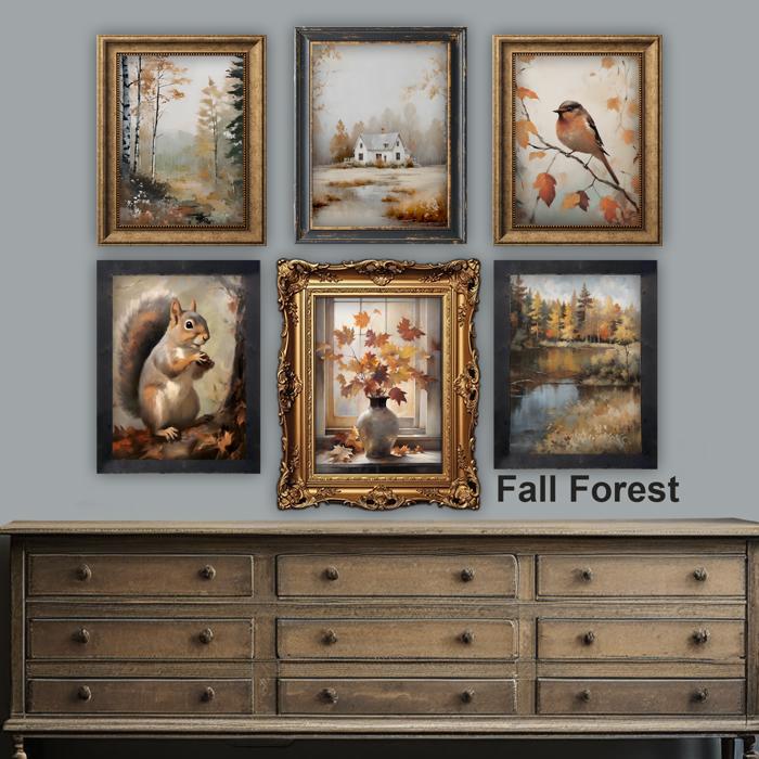 Set of 6 Autumn Prints - Gallery Wall Decor