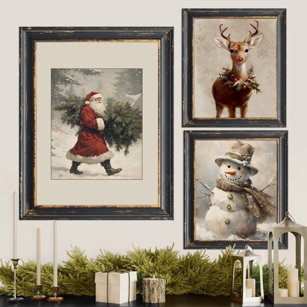 Set Of 3 Prints - Christmas Collection