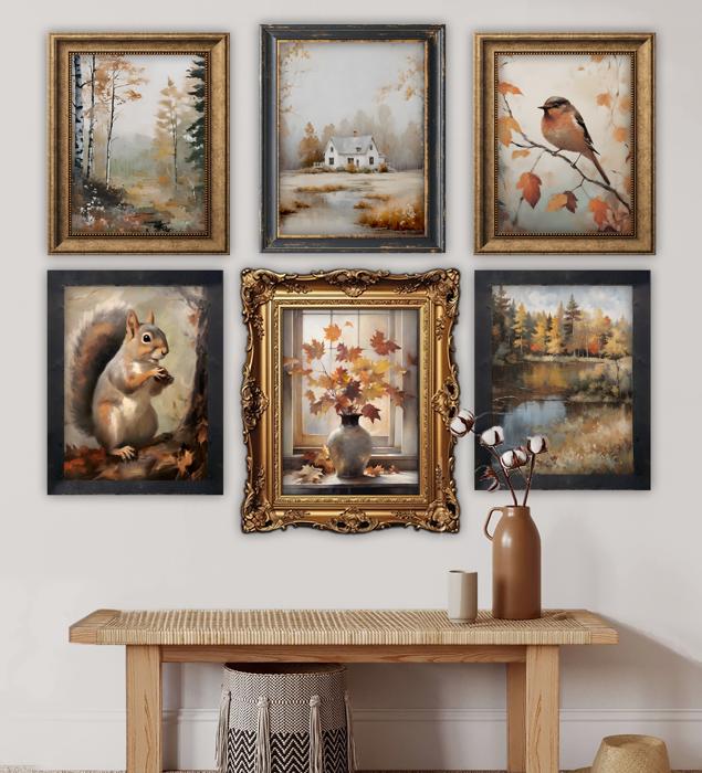Set of 6 Autumn Prints - Gallery Wall Decor