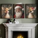  Oh Deer It's Christmas! Set Of 3 Prints