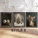  Set Of 3-Oh Deer It's Christmas! Prints