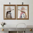  Cowboy Wild Retro Art Prints