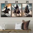  Cowboy Wild Retro Art Prints