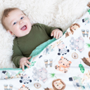 Safari Premium Toddler & Baby Minky Blanket 30x40  - The Classics