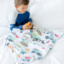 Construction Trucks Premium Baby & Toddler Minky Blanket - The Classics