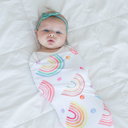 Rainbow Buttery Soft and Stretchy Swaddle Blanket