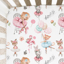 Ballerinas Buttery Soft Fitted Crib Sheet 