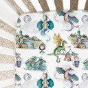 Dragons & Knights Buttery Soft Fitted Crib Sheet 
