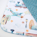 Airplane & Train Premium Baby & Toddler Mini Minky Blanket