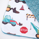 Construction Trucks Premium Baby & Toddler Mini Minky Blanket