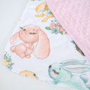 Bunnies Premium Baby & Toddler Mini Minky Blanket