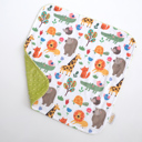 Zoo Party Premium Baby & Toddler Mini Minky Blanket