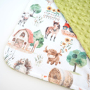 Farm Life Premium Baby & Toddler Mini Minky Blanket