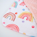 Rainbow Premium Baby & Toddler Mini Minky Blanket