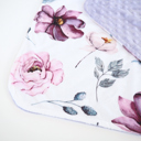 Vintage Floral Premium Baby & Toddler Mini Minky Blanket 18x18 - Last Chance!