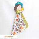 Zoo Party Premium Baby & Toddler Mini Minky Blanket