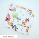 Farm Animals Buttery Soft and Stretchy Swaddle Blanket