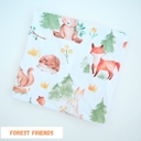 Forest Friends Buttery Soft and Stretchy Swaddle Blanket