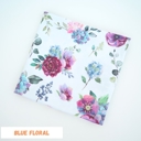 Blue Floral Buttery Soft and Stretchy Swaddle Blanket