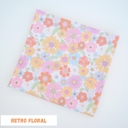 Retro Floral Buttery Soft and Stretchy Swaddle Blanket