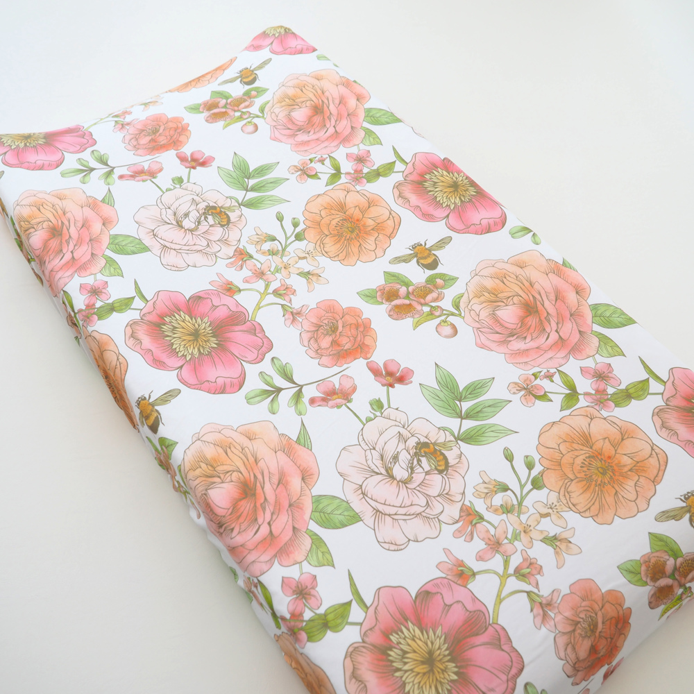 Changing Pad Cover - Botanical Floral