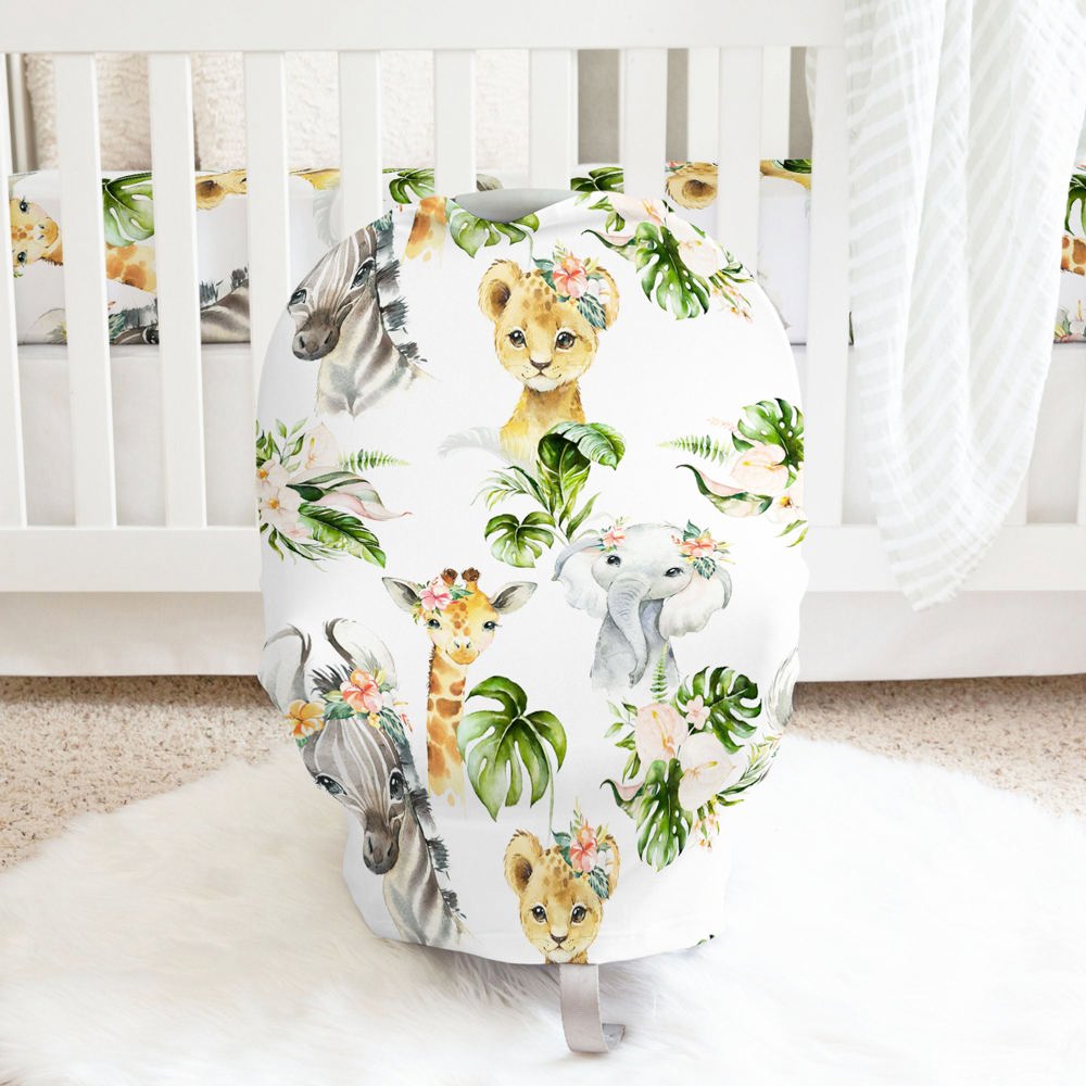 Africa Animals Infant Car Seat / Nursing Cover