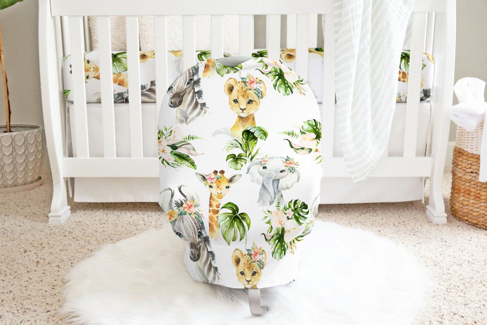 Africa Animals Infant Car Seat / Nursing Cover