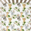  Fitted Crib Sheet - Africa Animals