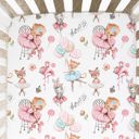  Fitted Crib Sheet - Ballerinas