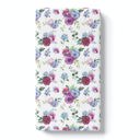  Fitted Crib Sheet - Blue Floral