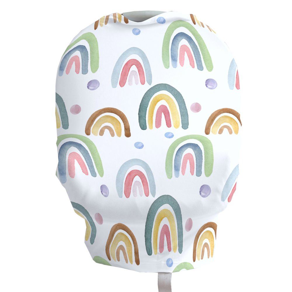 Blue Rainbow Infant Car Seat / Nursing Cover