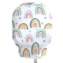  Blue Rainbow Infant Car Seat / Nursing Cover