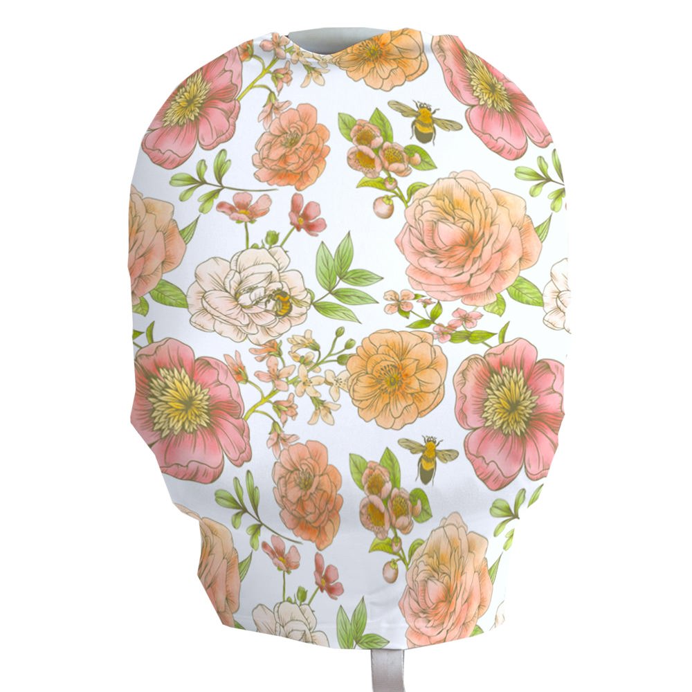 Botanical Floral Infant Car Seat / Nursing Cover