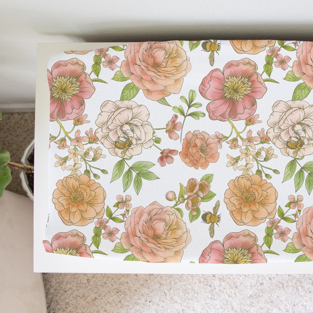 Changing Pad Cover - Botanical Floral