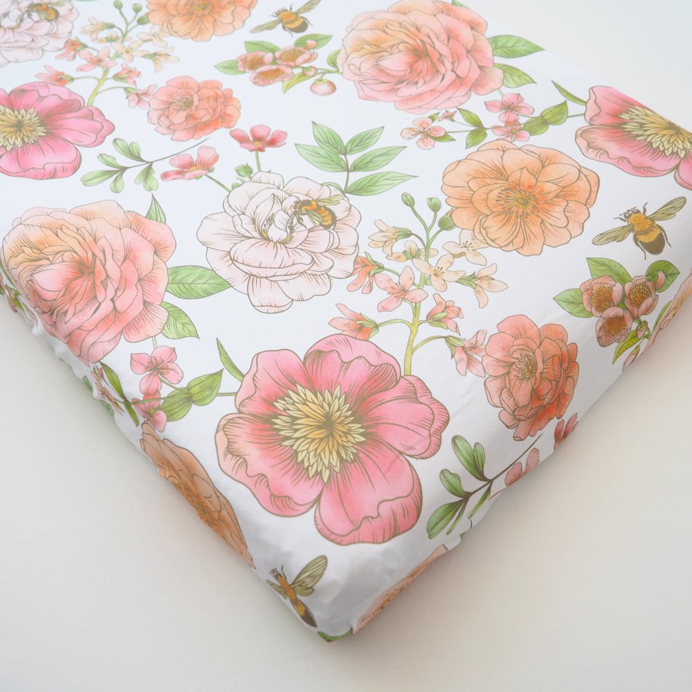 Changing Pad Cover - Botanical Floral